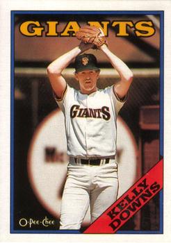 1988 O-Pee-Chee Baseball Cards 187     Kelly Downs